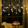 Luces Led Navideñas Copos Nieve