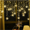 Luces Led Navideñas Copos Nieve
