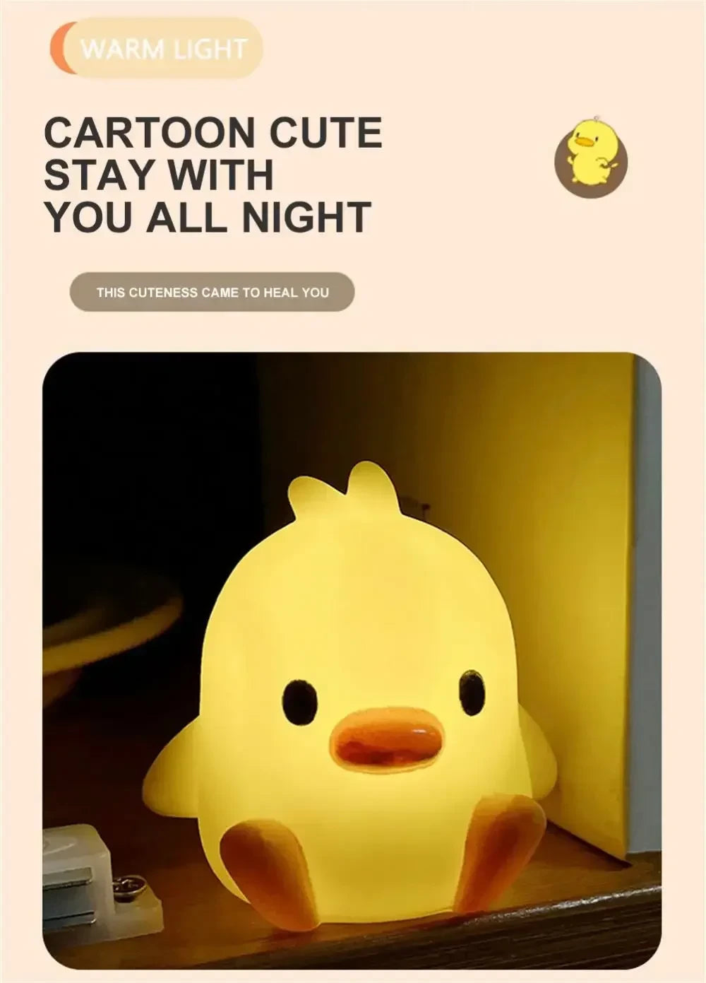 Lámpara Nocturna Infantil Patito